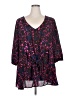 Torrid 100% Polyester Black 3/4 Sleeve Blouse Size 4X Plus (4) - photo 1