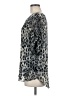 Joseph A. 100% Polyester Animal Print Silver Short Sleeve Blouse Size M - photo 5