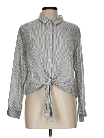 by the way. Long Sleeve Button-Down Shirt (view 1)