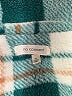 No Comment 100% Polyester Plaid Teal Coat Size M - photo 6