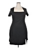 Assorted Brands Solid Black Cocktail Dress Size 2X - photo 1