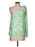 Lilly Pulitzer 100% Polyester Green 3/4 Sleeve Blouse Size 2 - photo 2