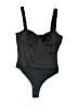 Danielle Bernstein 100% Polyester Black Bodysuit Size 4 - photo 1