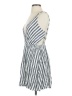Lulus 100% Rayon Stripes Silver Casual Dress Size S - photo 5
