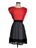 Bebop Color Block Red Casual Dress Size S - photo 1