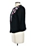 Bob Mackie 100% Cotton Floral Black Blazer Size XS - photo 5