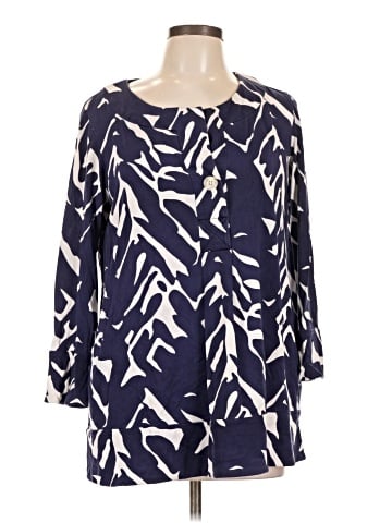Diane von Furstenberg Long Sleeve Silk Top (view 1)