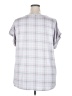 AUW Silver Short Sleeve Blouse Size 3X - photo 2