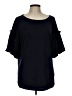 Ann Taylor Black Short Sleeve Top Size L - photo 1