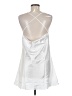 Unbranded 100% Polyester Metallic Silver Cocktail Dress Size M - photo 2