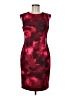DKNY Graphic Burgundy Cocktail Dress Size 8 - photo 1