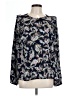 NANETTE Nanette Lepore 100% Polyester Paisley Black Long Sleeve Blouse Size L - photo 1