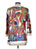 Talbots 100% Cotton Paisley White Pullover Sweater Size L - photo 2