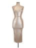 Assorted Brands Metallic Silver Gold Cocktail Dress Size L - photo 1
