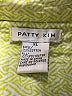 Patty Kim NewYork 100% Polyester Paisley Green Jacket Size XL - photo 6