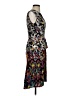 BCBGMAXAZRIA 100% Silk Graphic Silver Cocktail Dress Size 2 - photo 4