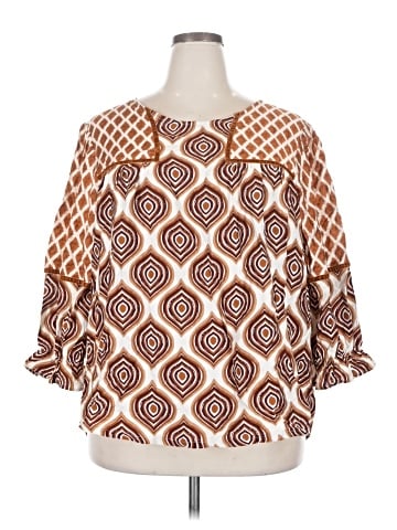 Umgee 3/4 Sleeve Blouse (view 1)