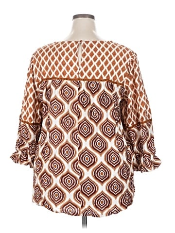 Umgee 3/4 Sleeve Blouse (view 2)