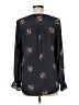 T Tahari 100% Polyester Floral Black Long Sleeve Blouse Size M - photo 2