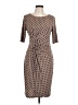 Connected Apparel Polka Dots Brown Casual Dress Size 10 - photo 1