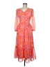 Sincerely Jules 100% Polyester Paisley Orange Casual Dress Size M - photo 1