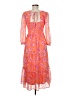 Sincerely Jules 100% Polyester Paisley Orange Casual Dress Size M - photo 2