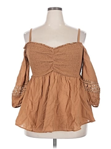 Torrid 3/4 Sleeve Blouse (view 1)