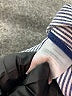 Talbots 100% Cotton Chevron-herringbone Blue Casual Pants Size 16 - photo 8