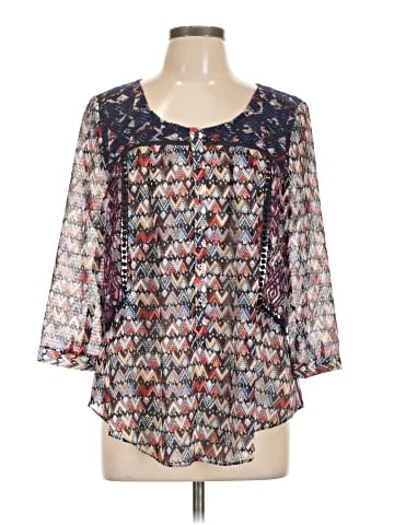 Vanessa Virginia 3/4 Sleeve Blouse (view 1)