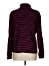 L.L.Bean 100% Cotton Stripes Burgundy Turtleneck Sweater Size L - photo 2