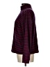 L.L.Bean 100% Cotton Stripes Burgundy Turtleneck Sweater Size L - photo 5