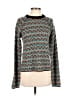 Assorted Brands Tweed Color Block Hearts Teal Pullover Sweater Size M (estimated) - photo 1