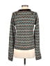 Assorted Brands Tweed Color Block Hearts Teal Pullover Sweater Size M (estimated) - photo 2
