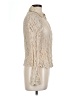 Basix II Ivory Long Sleeve Blouse Size 10 - photo 4