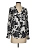Candie's 100% Polyester Silver Long Sleeve Blouse Size S - photo 1