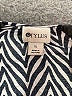 Stylus 100% Rayon Chevron-herringbone Black 3/4 Sleeve Blouse Size XL - photo 7