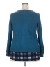 Croft & Barrow Plaid Teal Pullover Sweater Size XL - photo 2
