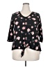 Acting Pro 100% Polyester Black 3/4 Sleeve Blouse Size 2X - photo 1