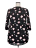 Acting Pro 100% Polyester Black 3/4 Sleeve Blouse Size 2X - photo 2