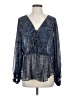 Ted Baker London 100% Polyester Blue Long Sleeve Blouse Size 4 (1) - photo 1