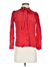 J.Crew 100% Polyester Red Long Sleeve Blouse Size 2 - photo 1
