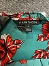 41Hawthorn 100% Polyester Floral Teal Short Sleeve Blouse Size L - photo 7