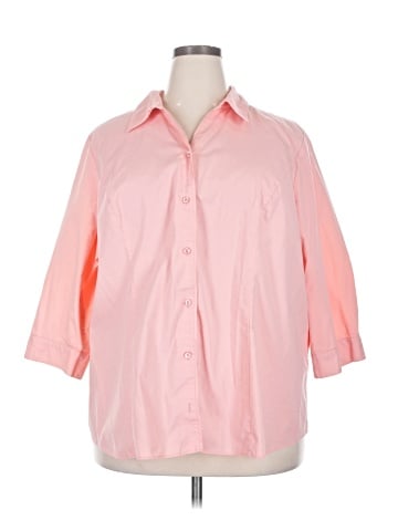 Cj Banks 3/4 Sleeve Button-Down Shirt (view 1)