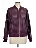 Colleen Lopez 100% Polyester Polka Dots Purple Track Jacket Size L - photo 1