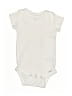 Gerber Solid Ivory Short Sleeve Onesie Size 6-9 mo - photo 1