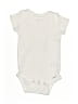 Gerber 100% Cotton Solid Ivory Short Sleeve Onesie 9-12 MO / 12 MO - photo 1