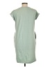 Unbranded Solid Green Casual Dress Size L - photo 2