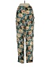 Tucker 100% Silk Floral Teal Silk Pants Size P (petite) - photo 2