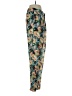Tucker 100% Silk Floral Teal Silk Pants Size P (petite) - photo 4