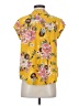 DR2 100% Rayon Yellow Short Sleeve Blouse Size M - photo 2